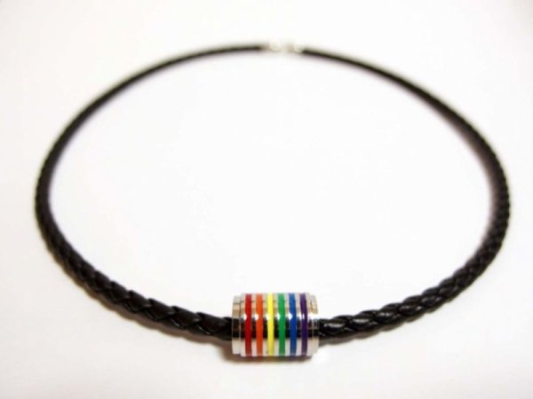 画像2: ステンレススチール・プライドラインネックレス (2)