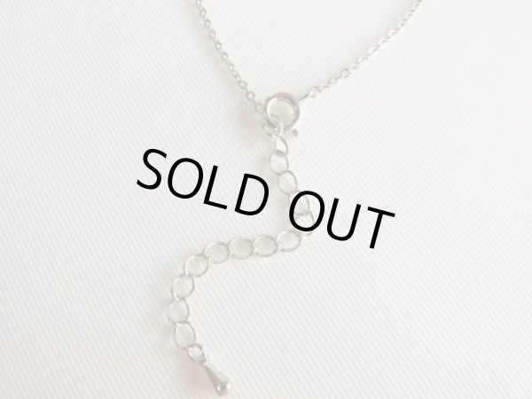 画像4: スワロフスキー・ラウンドミル打ちネックレス（シルバー） (4)