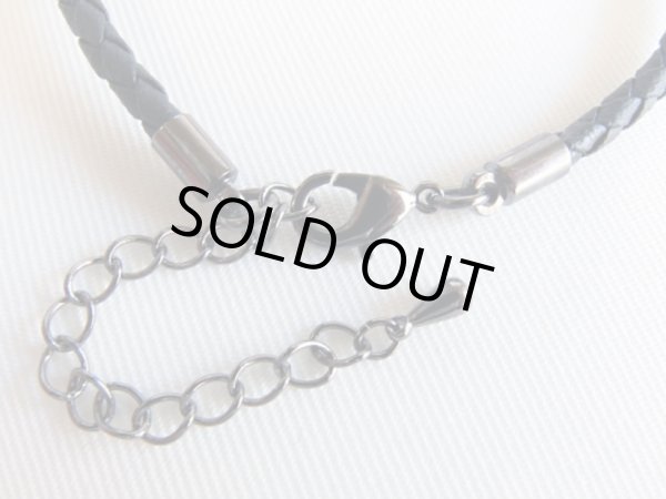 画像4: プレスト・グラスビーズブレスレット（ブラック） (4)