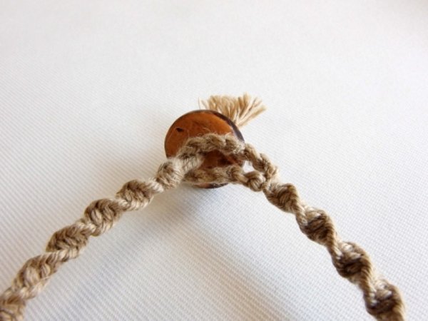 画像4: ヘンプ・ツイストグラスブレスレット（ナチュラル） (4)