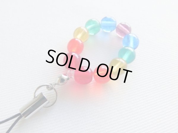 画像2: レインボー・ミニサークルストラップ (2)